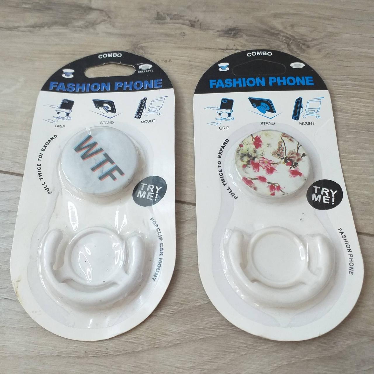 Попсокет держатель Fashion для 3D Combo 2 шт./1 уп. Белый (KG-10562) Попсокет держатель Fashion для 3D Combo 2 шт./1 уп. Белый (KG-10562)