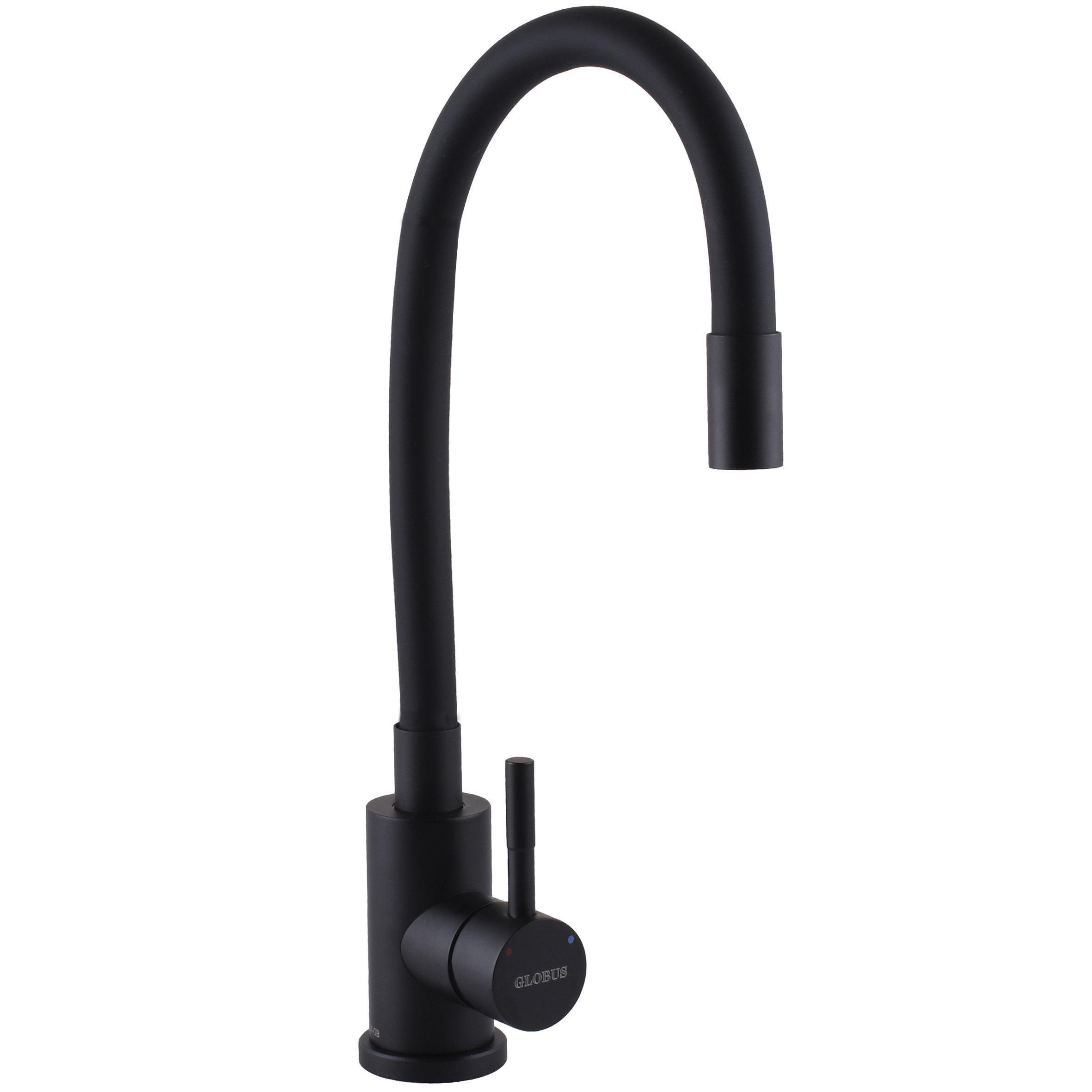 Кран на кухню Globus Lux Черный матовый (25761)