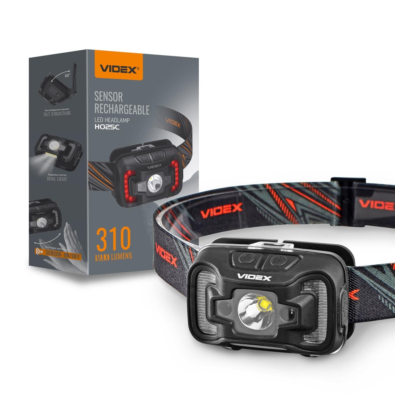 Ліхтарик Videx VLF-H025C 310Lm 5000K (35473106)