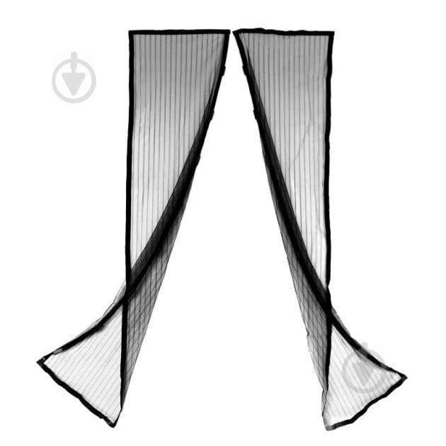 Антимоскитная штора на дверь на магнитах Magic Mesh 210 х 100 см Черная (258503) Антимоскитная штора на дверь на магнитах Magic Mesh 210 х 100 см Черная (258503)