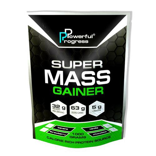 Гейнер Powerful Progress Super Mass Gainer Банан 1 кг