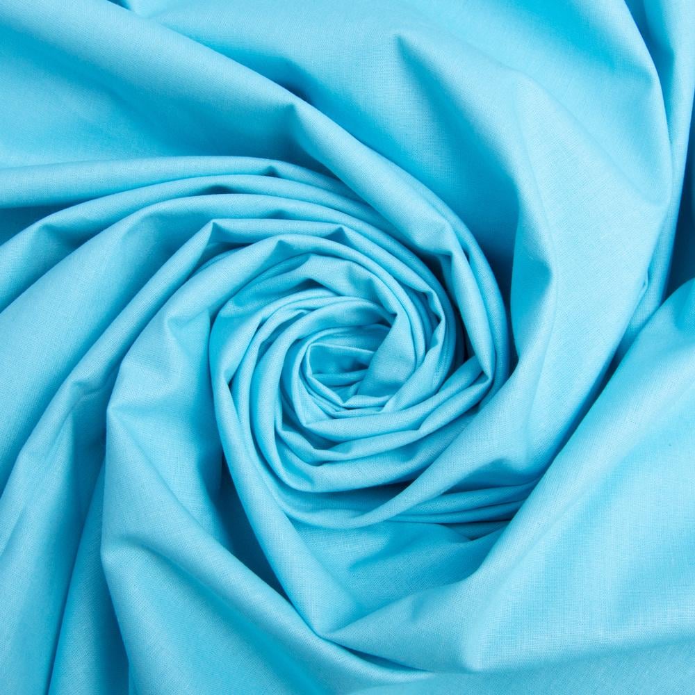 Тканина бязь ранфорс для постільної білизни V-34 2,4 м Світло-бірюзовий (23878)