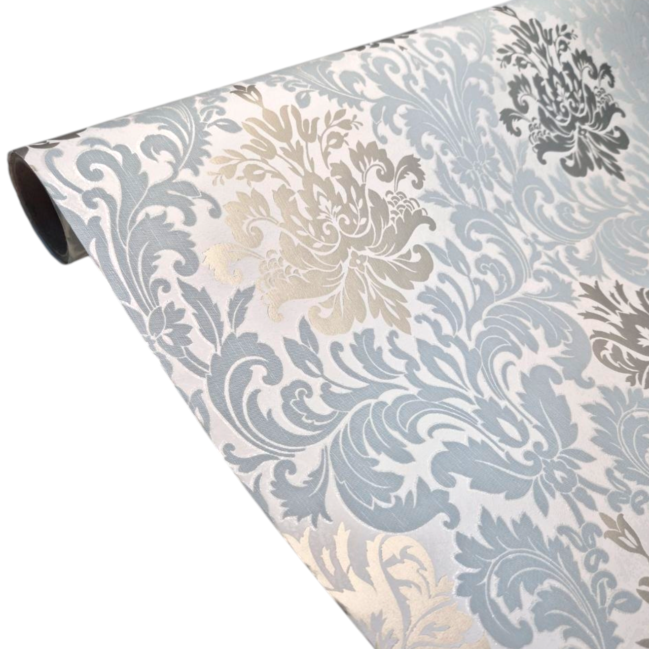 Обои виниловые Marburg 33623 в спальню/гостиную/зал/коридор 10,05x1,06 м Блактный/Бежевый/Серебристый (2351273653)