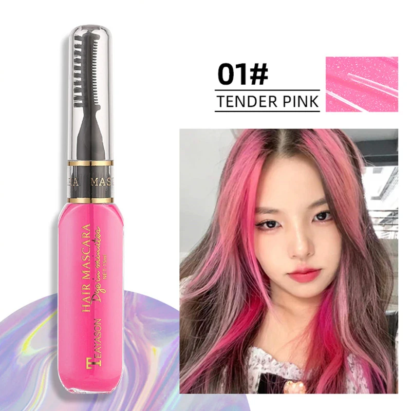 Фарба для волосся тимчасова що змивається Pink 01 - фото 3 Фарба для волосся тимчасова що змивається Pink 01 - фото 3