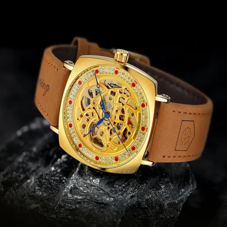 Наручний годинник Forsining 8274 Gold - фото 2