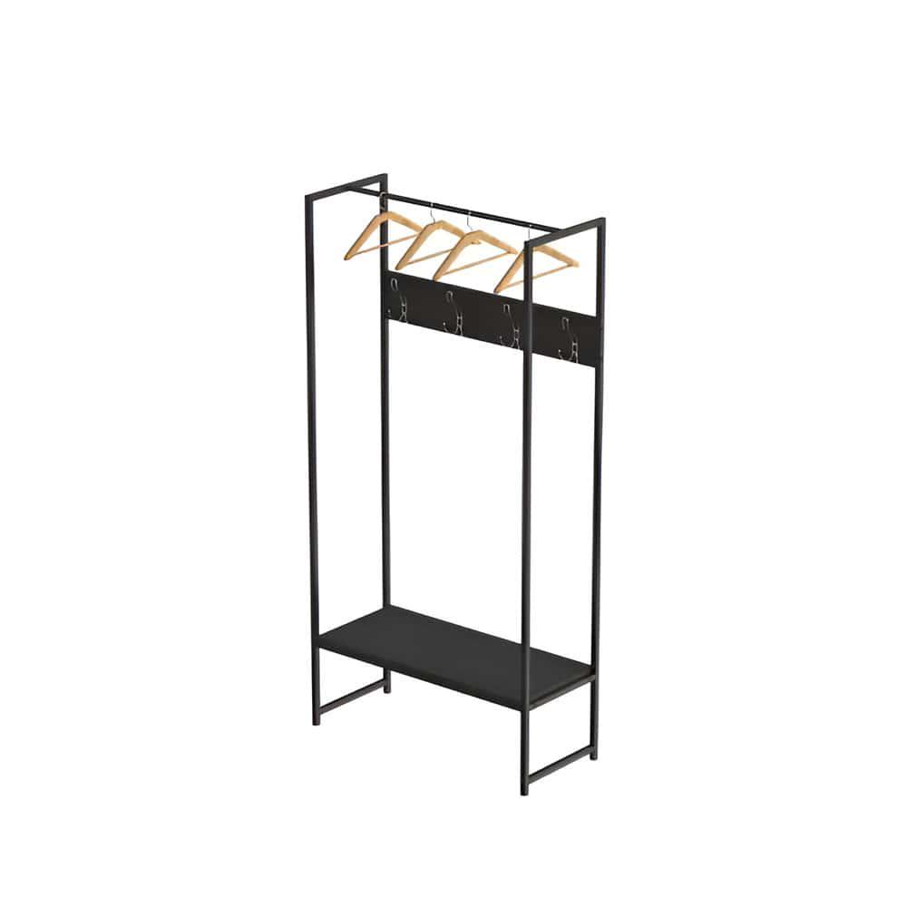 Вешалка модульная напольная Ferrum-decor Трелис 12 ДСП 16 мм 180x90x38 см Черный/Сосная Кембра (FRD-104312)