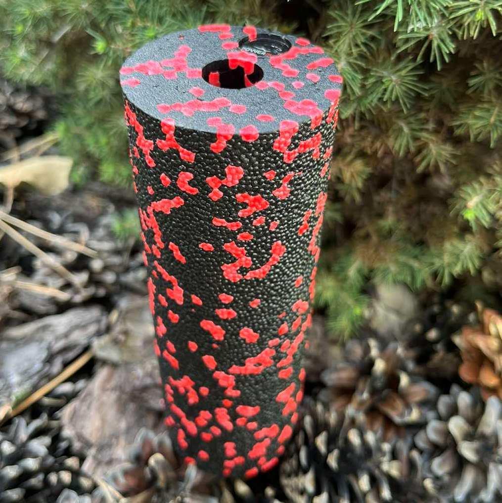 Ролик масажний гладкий PowerPlay PP-4346 Mini EPP Foam Roller 15x5,3 см Чорний/Червоний (A-013251) - фото 8