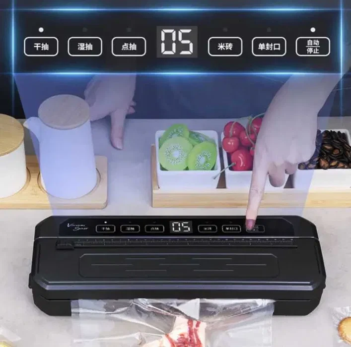 ᐉ Вакуумний пакувальник Food Vacuum Sealer 65 kPa 6 режимів з