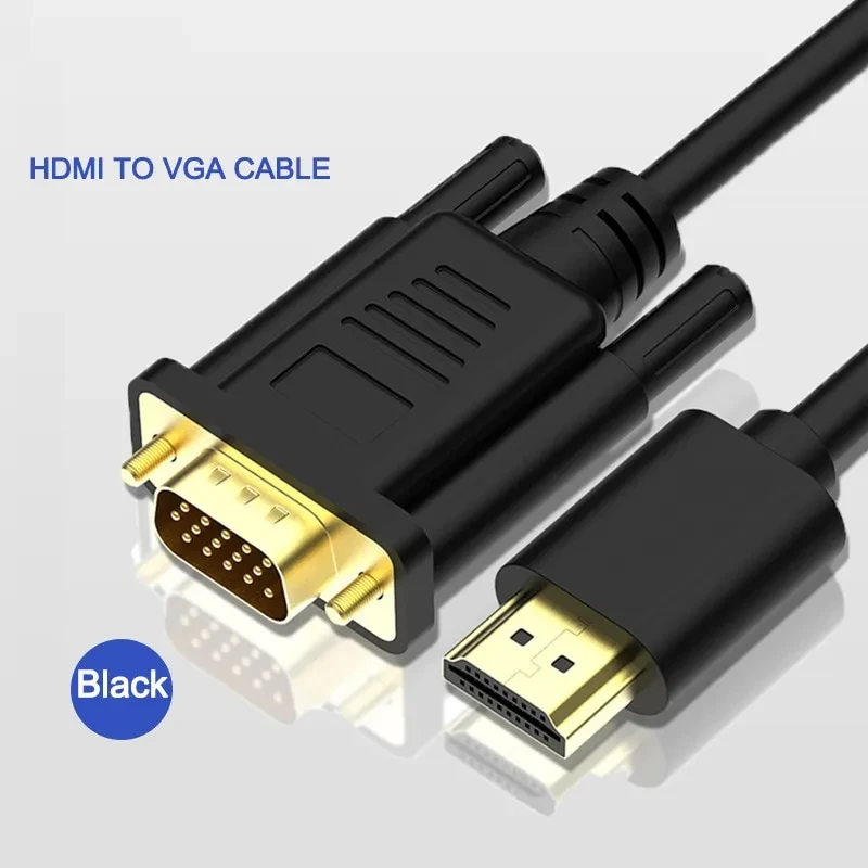 Кабель конвертер HDMI to VGA 1080P 60 Гц 1,8 м (1907819574) - фото 3