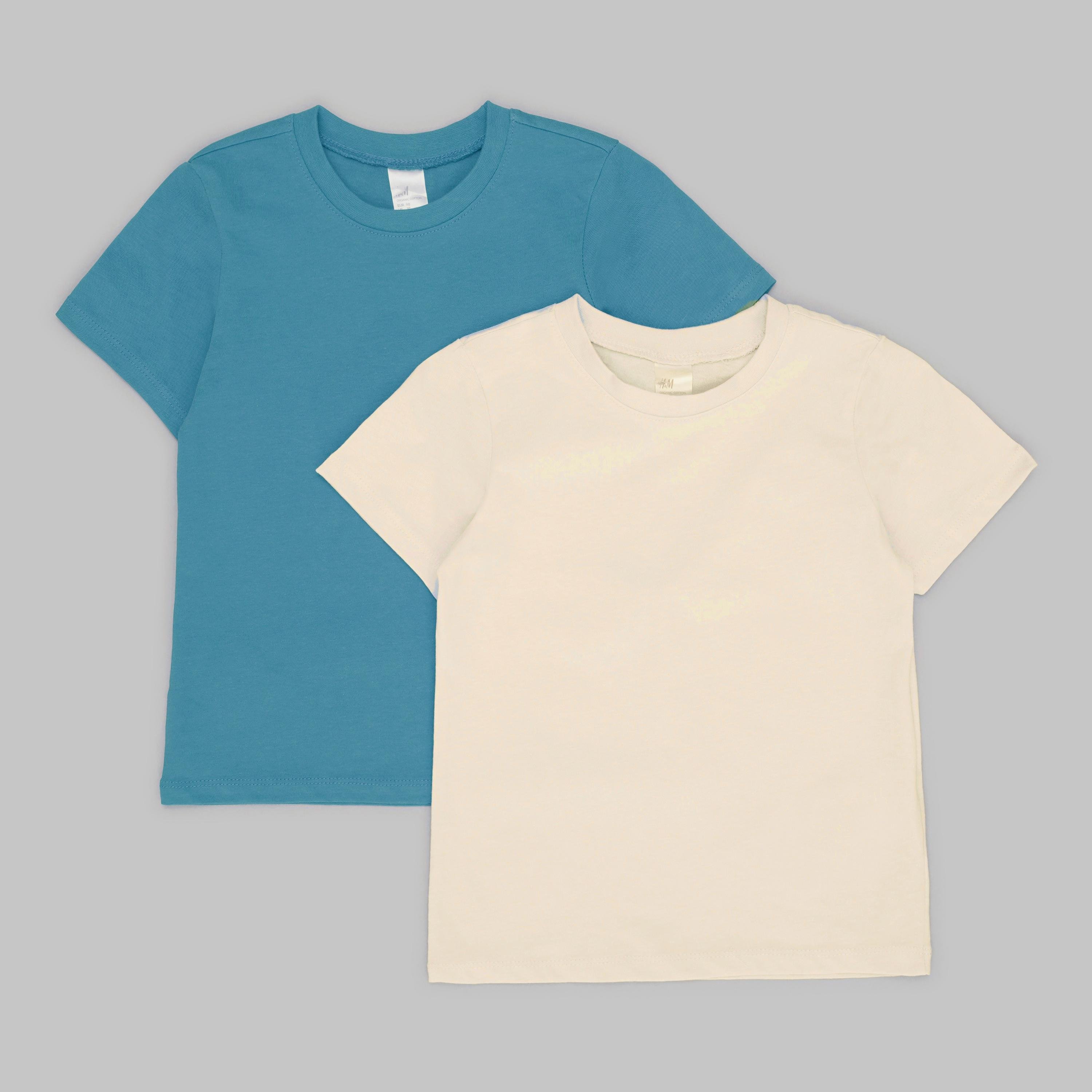 Футболка H&M 2 шт. 98-104 см Зелений/Жовтий (A24121134868)