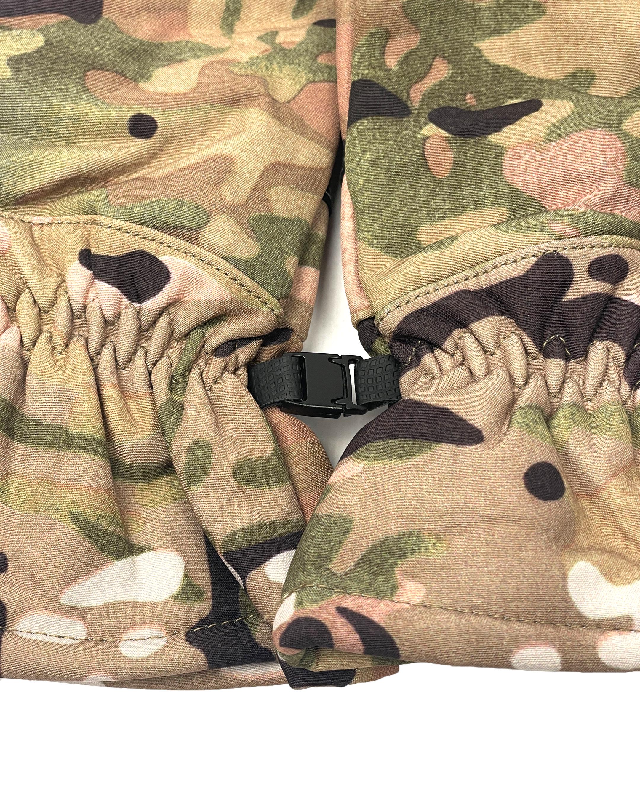 Перчатки военные мужские зимние SoftShell L Мультикам (RUK-6.4.L) - фото 3