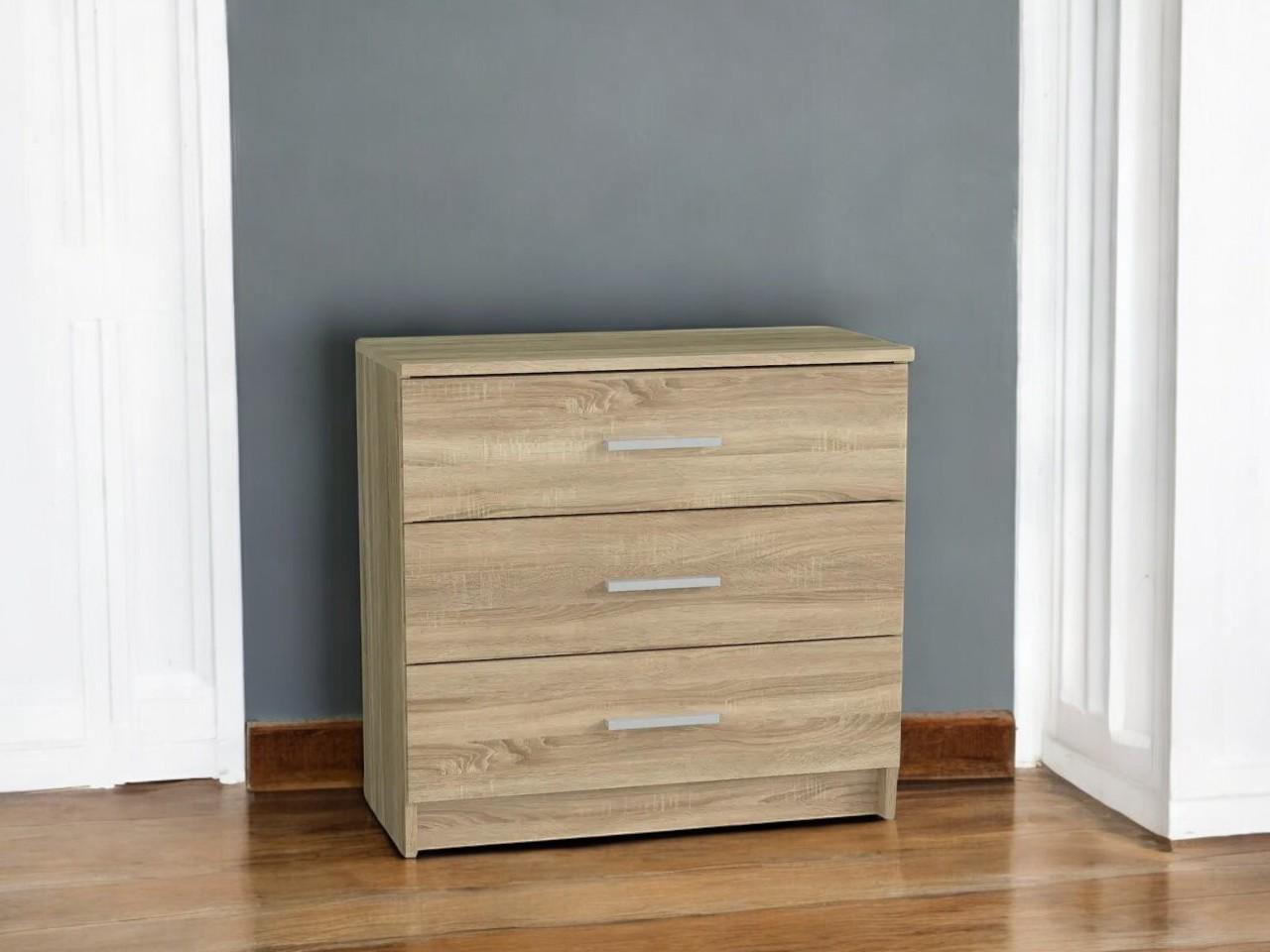 Комод на 3 шухляди Дуб Сонома (P89б) - фото 2 Комод на 3 шухляди Дуб Сонома (P89б) - фото 2