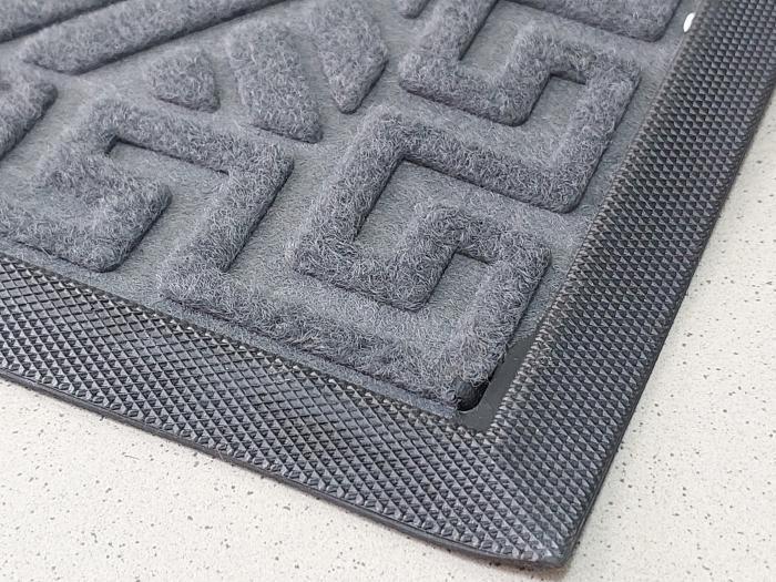 Коврик под двери для обуви Ромбики 60x40 см Серый (438595811) - фото 3 Коврик под двери для обуви Ромбики 60x40 см Серый (438595811) - фото 3