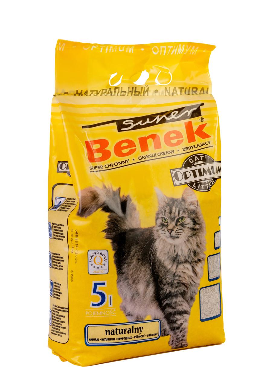 Наполнитель для лотков бентонитовый Super Benek 7012627 Оптимум Натуральный 5 л Наполнитель для лотков бентонитовый Super Benek 7012627 Оптимум Натуральный 5 л