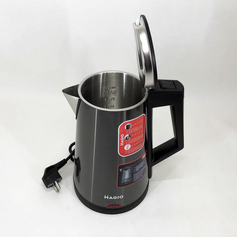Електрочайник MAGIO MG-987 1,7 л Чорний (291257) - фото 3 Електрочайник MAGIO MG-987 1,7 л Чорний (291257) - фото 3
