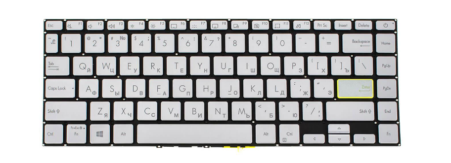 Клавиатура для ноутбука Asus X421EQYB с подсветкой клавиш (0KNB0-260GRU00)