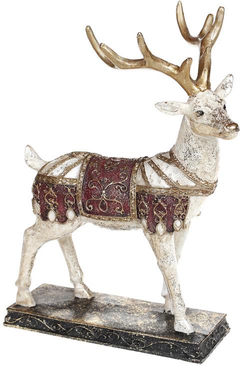 Декоративна статуетка Олень в червоному 22х10х28 см (BD-419-181)