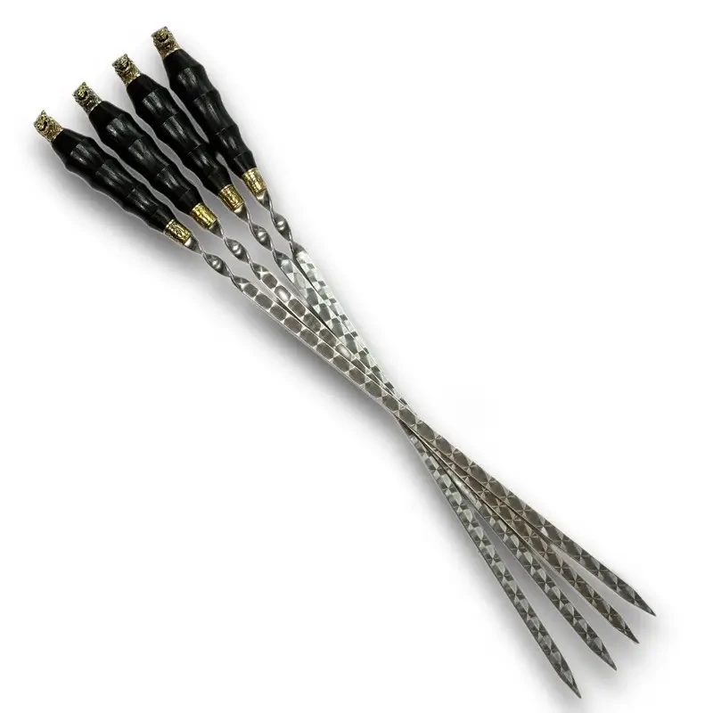 Шампура ручной работы с деревянной ручкой SKK60 Волк 4 шт. (2625062463)