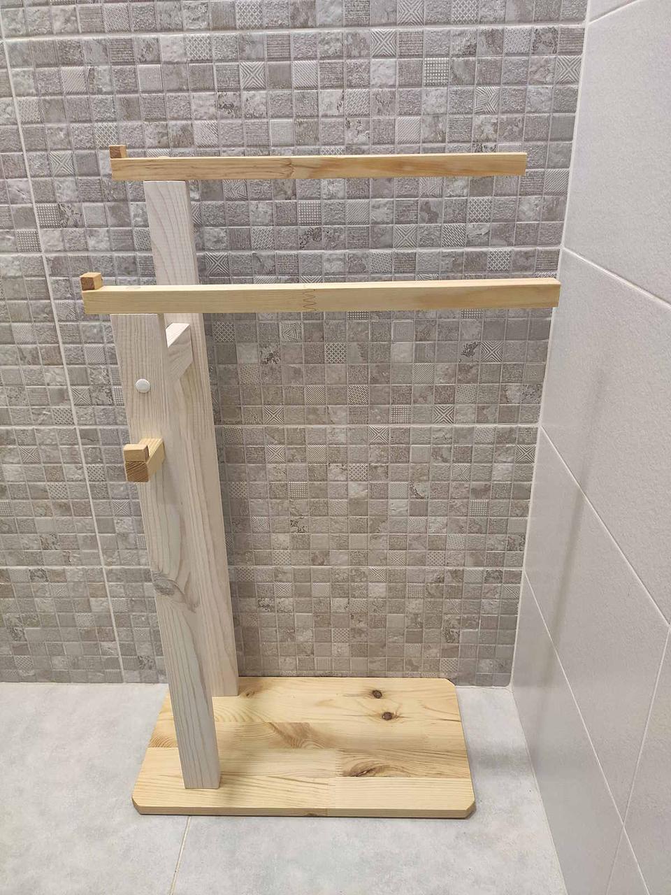 Стійка для рушників на підлогу дерев'яна (2084021904) - фото 2