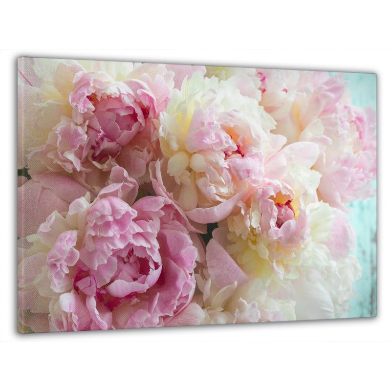 Картина на стену в гостиную/спальню Розовые пионы 60x100 см (MK10177_M)
