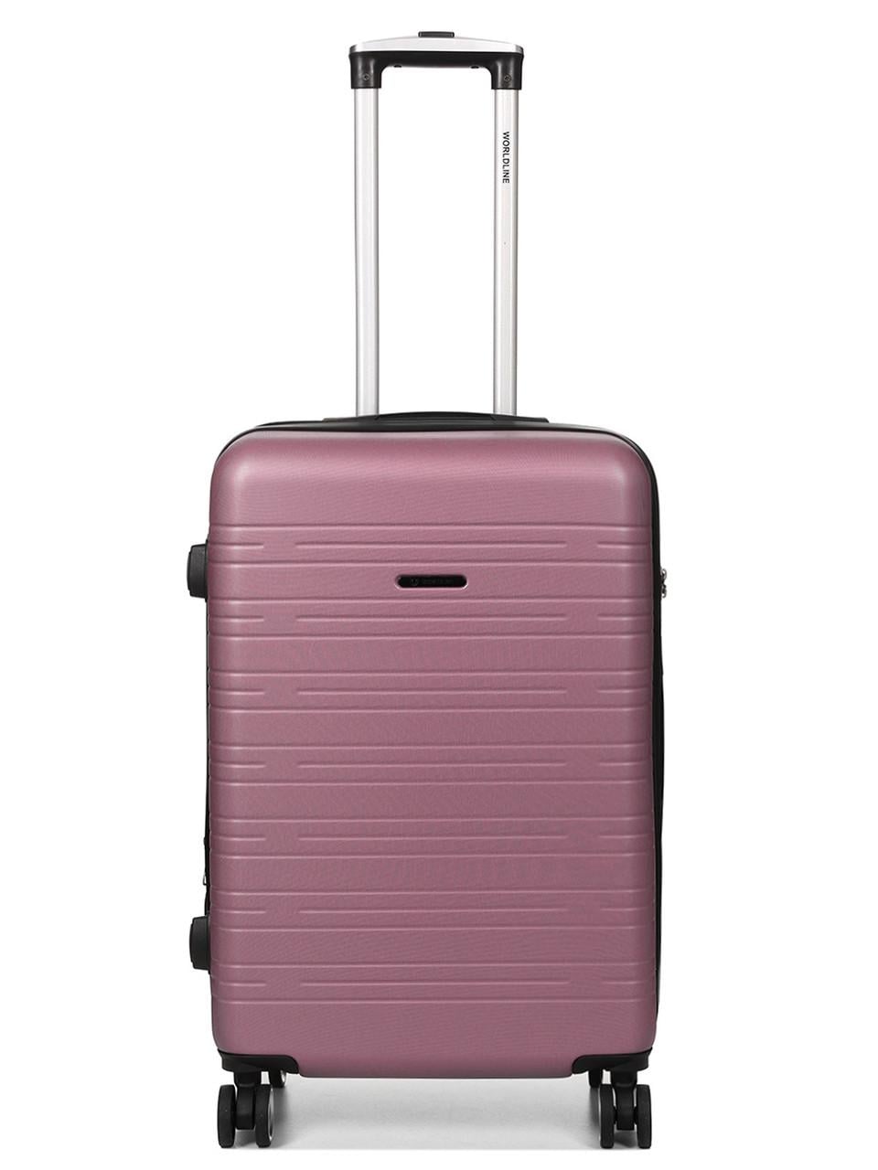 Чемодан Франция средняя Worldline M 66х44х28+3 см 74 л 3,5 кг Розовый (627)
