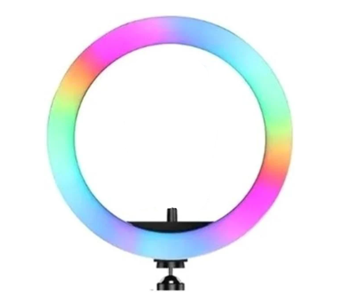 Лампа кільцева RGB світлодіодна з утримувачем 26 см (MJ26)