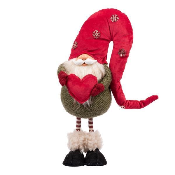 Мягкая игрушка новогодняя Novogod'ko Гном с сердцем 42 см (973729)