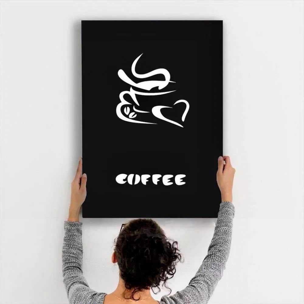 Декоративне панно Coffee 70х50 см Чорний (00580-чор-70)