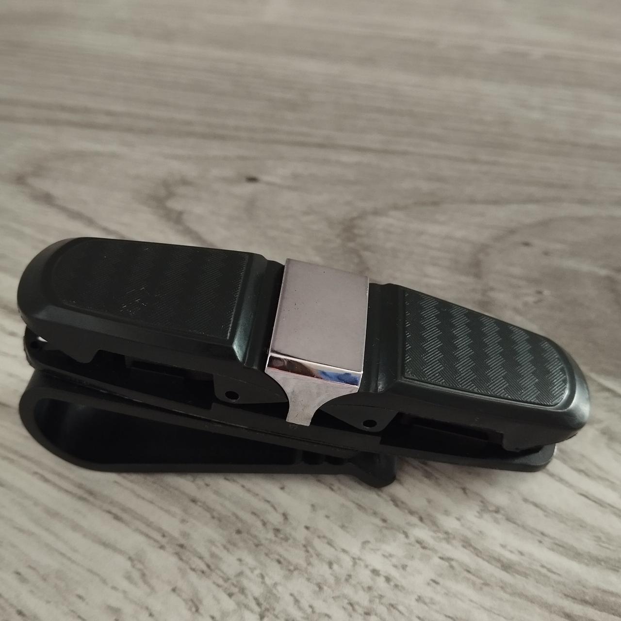 Клипса-держатель для очков в машину двойная Черный (2727633741) - фото 9