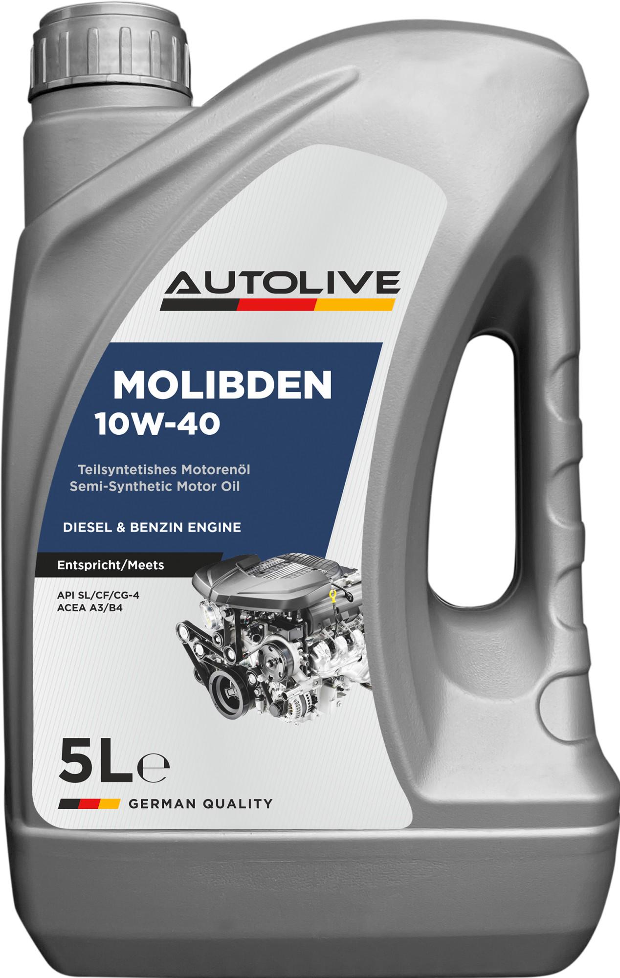 Моторна олива AUTOLIVE Molibden 10W-40 5 л