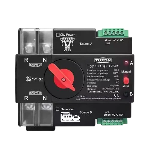 Автомат ввода резервного питания TOMZN TOQ7-125/2 2P ATS/АВР 125А (2899652943)