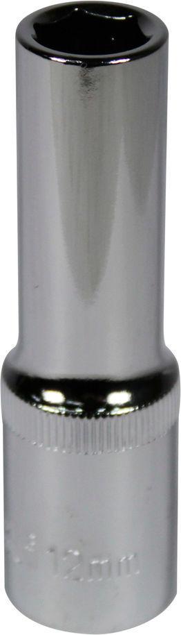 Головка торцевая высокая шестигранная Intertool 1/2 12 мм Хром ванадиум (ET-0112)