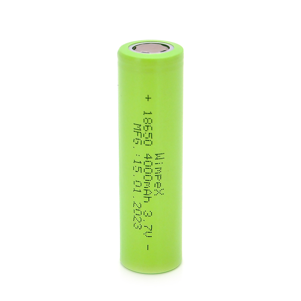 Аккумулятор WMP4000 18650 Flat Top 2000 mAh 3,7V плоский Green (YUT_V6401)