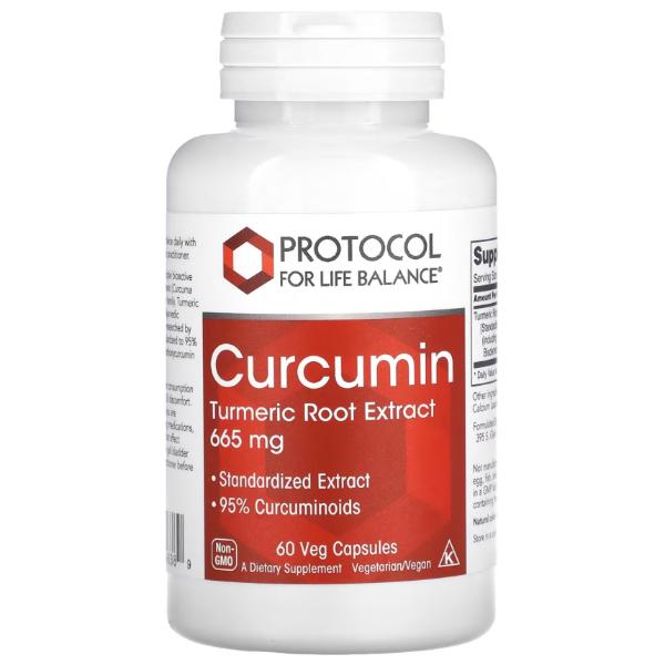 Натуральная добавка Protocol for Life Balance Curcumin Turmeric Root Extract 665 мг 60 вег. капс. (23712937) Натуральная добавка Protocol for Life Balance Curcumin Turmeric Root Extract 665 мг 60 вег. капс. (23712937)