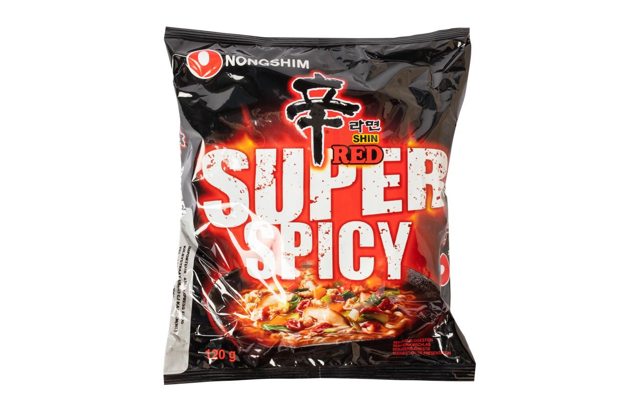 Лапша быстрого приготовления NONGSHIM шин очень острая Shin Red Super Spicy 120 г (000009489)