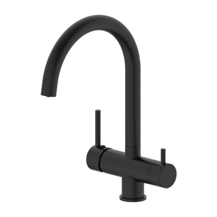 Смеситель для кухни Qtap Kuchyně черный 92102UB
