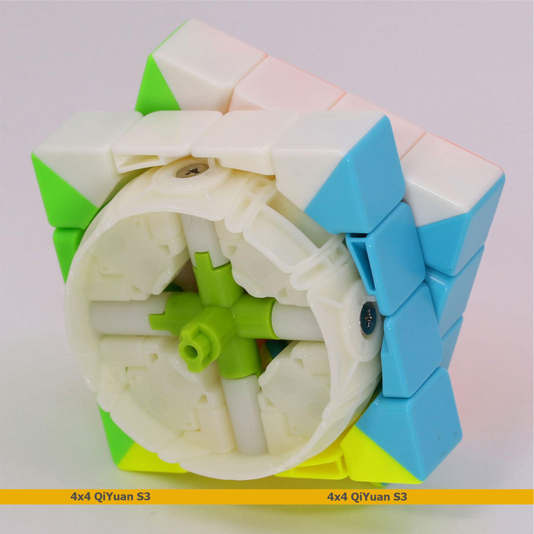Головоломка кубик QiYi QiYuan S3 4x4 stickerless Цветной (134239) - фото 6 Головоломка кубик QiYi QiYuan S3 4x4 stickerless Цветной (134239) - фото 6
