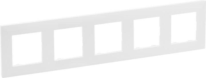 Рамка 5 постов Legrand 863195 Niloe Step пластик Белый (11711585)