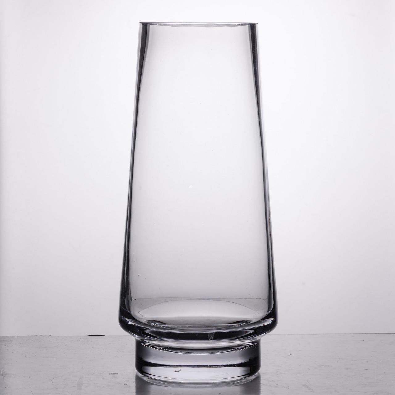 Ваза для цветов Bohemia стеклянная 30 см Прозрачный (27969903)