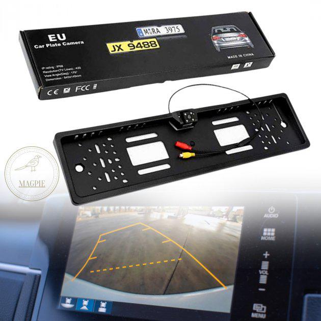 Рамка для автомобильного номера с камерой Car Plate Camera JX-9488 - фото 6 Рамка для автомобильного номера с камерой Car Plate Camera JX-9488 - фото 6