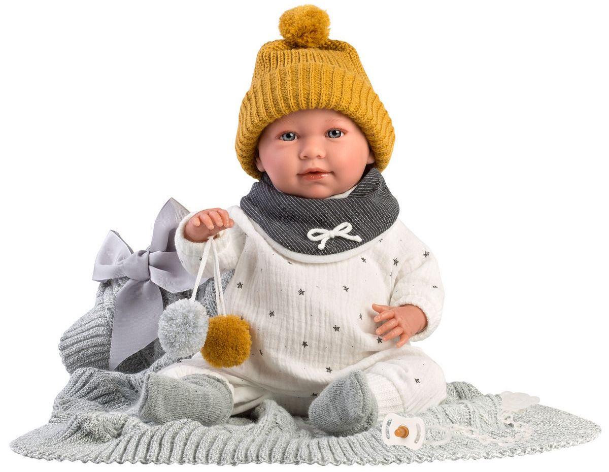 Кукла говорящая Llorens Mimo con Mantita из винила 42 см Белый (150-98-74001)