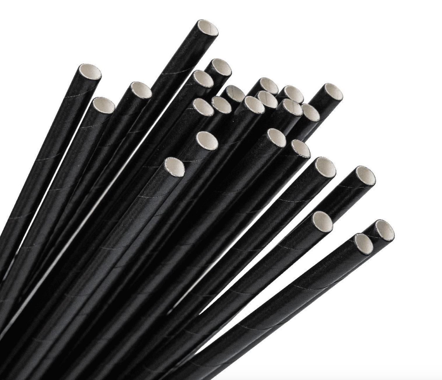 Трубочки бумажные 6х195 мм 200 шт./уп. Черный - фото 2 Трубочки бумажные 6х195 мм 200 шт./уп. Черный - фото 2