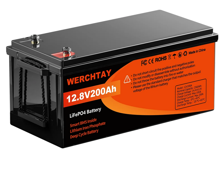 Акумулятор LiFePO4 WERCHTAY 12,8V 200Ah