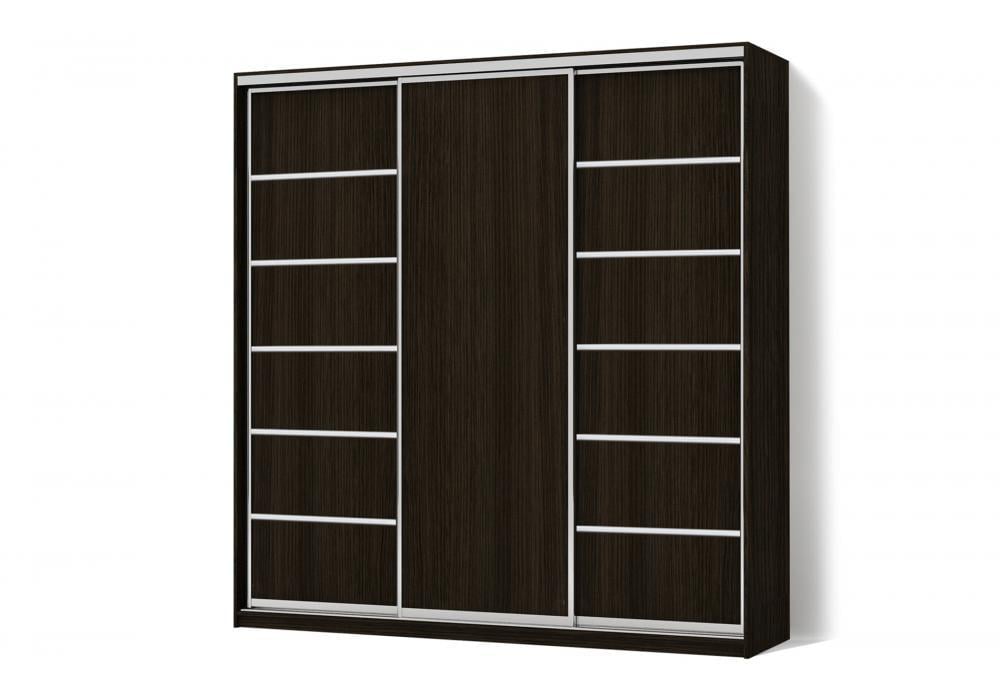 Шкаф-купе Luхe 3 двери Комби/Комби/Комби рисунок 27-1-27 CLS-II 2300х2000х450 мм Венге магия (49860)