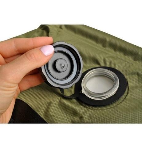 Душ туристичний із вбудованим термометром 20 л Темно-зелений - фото 9