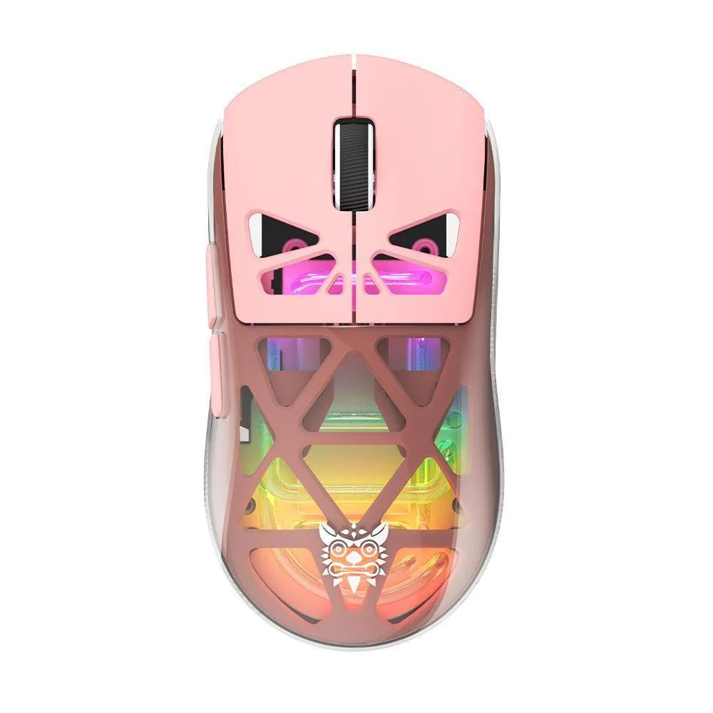 Мышка беспроводная игровая Onikuma CW-930 Pro RGB Розовый (849377)