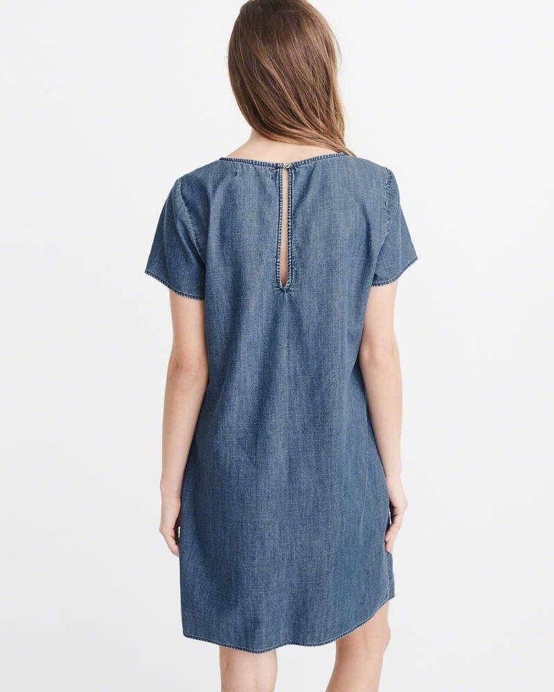 Платье джинсовое Abercrombie & Fitch 2183-105 М Синее (11-16) - фото 3 Платье джинсовое Abercrombie & Fitch 2183-105 М Синее (11-16) - фото 3