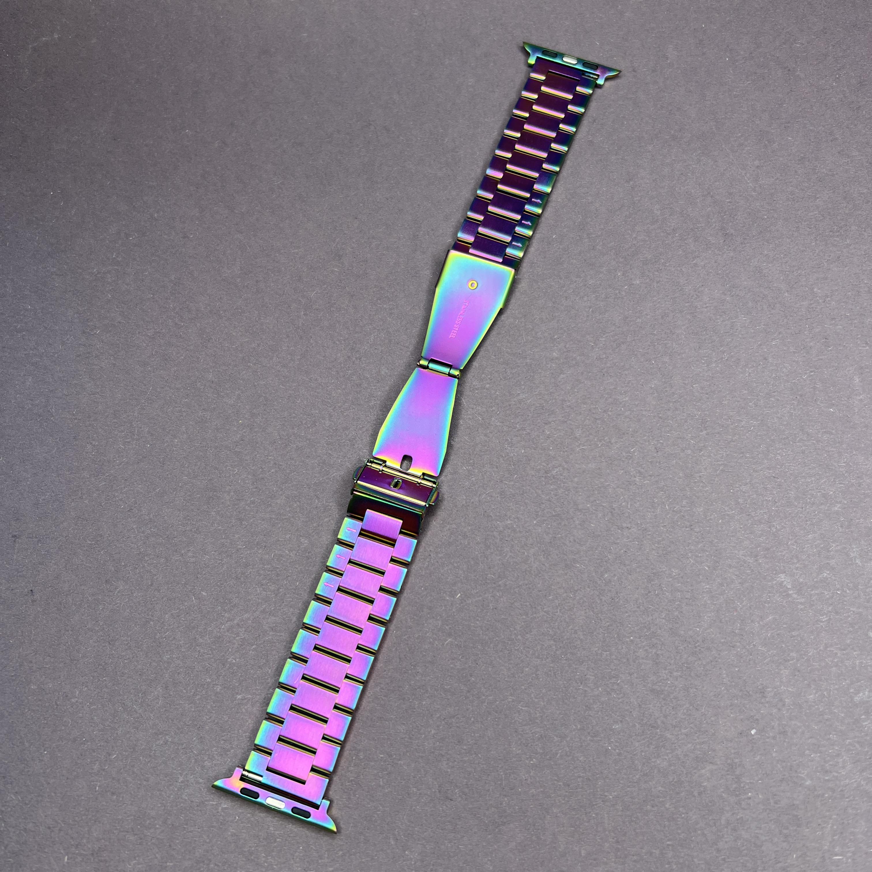 Браслет-ремешок металический для Watch Ultra 42/44/45/49 мм series 2/3/4/5/6/7/SE застежка (14178268) - фото 2