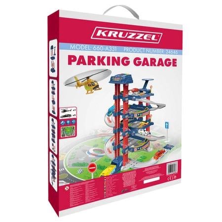 Игровой гараж с машинками и лифтом Kruzzel 24646 4 уровня/световые и звуковые эффекты Игровой гараж с машинками и лифтом Kruzzel 24646 4 уровня/световые и звуковые эффекты