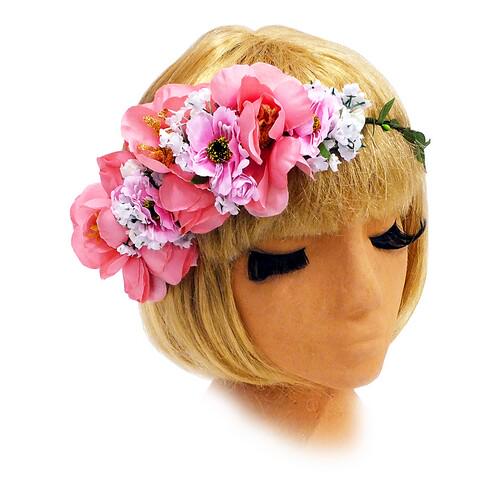 Венок на голову Seta Decor 15-521PN-S Чайная роза (28515557)